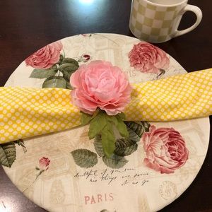 Handmade Sousplat  Placemats 🌸🌺🌸🌺